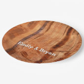 Gestreepte steen van Double Arch Alcove II bij Zio Papieren Bordje (Gekanteld)