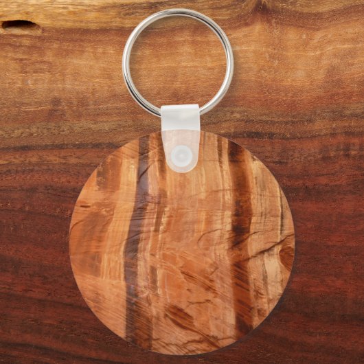 Gestreepte steen van Double Arch Alcove II bij Zio Sleutelhanger (Achterkant)