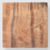 Gestreepte steen van Double Arch Alcove II bij Zio Stenen Onderzetter (Voorkant)