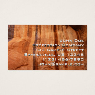 Gestreepte steen van Double Arch Alcove II bij Zio Visitekaartje