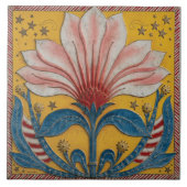 Gestreepte ster-gazer tegeltje (Voorkant)