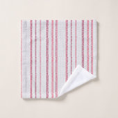 Gestreepte stippenprint. bad handdoek (Wasdoekje)