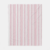 Gestreepte stippenprint. fleece deken (Voorkant)