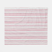 Gestreepte stippenprint. fleece deken (Voorkant (Horizontaal))