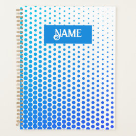 Gestreepte stippenprint planner