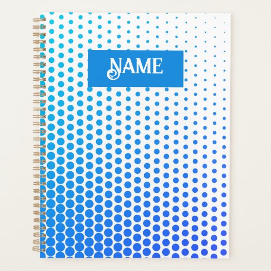 Gestreepte stippenprint planner (Voorkant)
