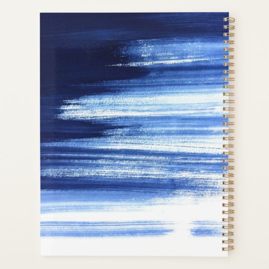 Gestreepte stippenprint planner (Achterkant)