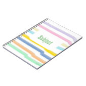 Gestreepte stof notitieboek (Linkerzijde)