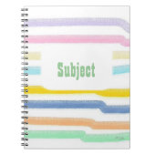 Gestreepte stof notitieboek (Voorkant)