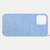 Gestreepte stof textuur, echte doek. Case-Mate iPhone case (Achterkant (horizontaal))
