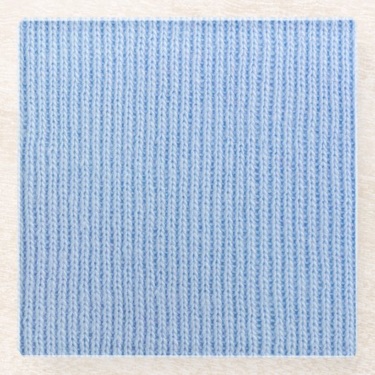 Gestreepte stof textuur, echte doek. glazen onderzetter (Voorkant)