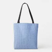 Gestreepte stof textuur, echte doek. tote bag (Achterkant)