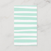 Gestreepte strand bruiloft informatiekaartje (Achterkant)