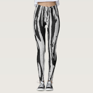 Gestreepte streepjes leggings
