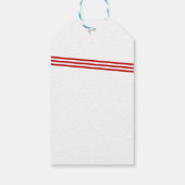 Gestreepte strik cadeau Label Cadeaulabel (Achterkant)