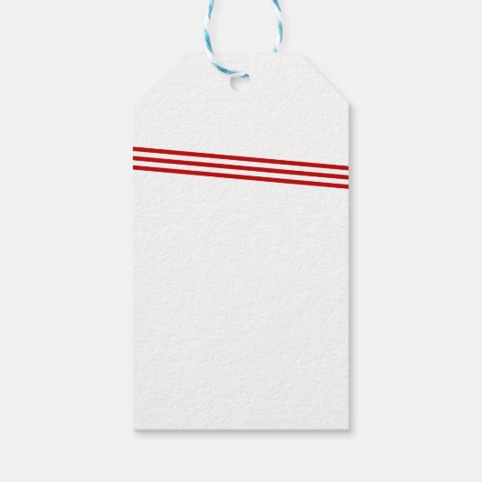 Gestreepte strik cadeau Label Cadeaulabel (Achterkant)
