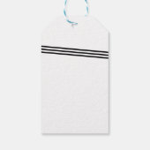 Gestreepte strik cadeau Label groen Cadeaulabel (Achterkant)
