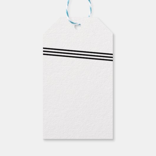 Gestreepte strik cadeau Label groen Cadeaulabel (Achterkant)