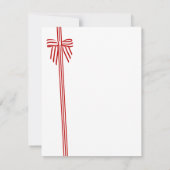 Gestreepte strik plat dank u kaart (Achterkant)