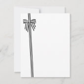 Gestreepte strik plat dank u kaart groen (Achterkant)