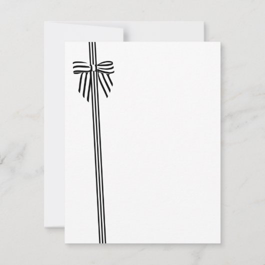 Gestreepte strik plat dank u kaart groen (Achterkant)