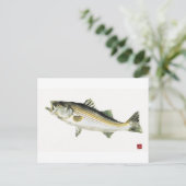 Gestreepte tas briefkaart (Staand voorkant)