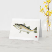 Gestreepte tas kaart (Gele Bloem)