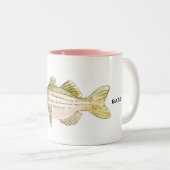 Gestreepte tas | Mok vis (Voorkant rechts)