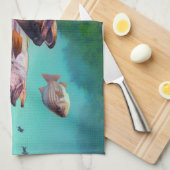 Gestreepte tas theedoek (Quarter Fold)