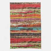 Gestreepte textielstof touw natuurlijke theedoek (Verticaal)