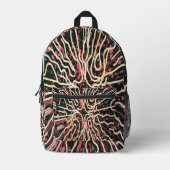 Gestreepte textuur bedrukte rugzak (Voorkant)