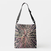 Gestreepte textuur crossbody tas (Achterkant)