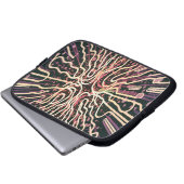 Gestreepte textuur laptop sleeve (Voorkant onderkant)