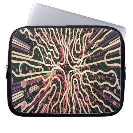 Gestreepte textuur laptop sleeve