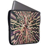 Gestreepte textuur laptop sleeve (Voorkant Rechts)
