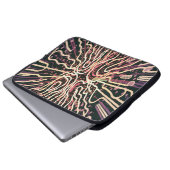 Gestreepte textuur laptop sleeve (Voorkant onderkant)