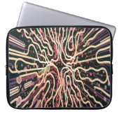 Gestreepte textuur laptop sleeve (Voorkant)