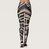 Gestreepte textuur leggings (Achterkant)
