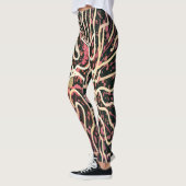 Gestreepte textuur leggings (Links)