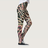 Gestreepte textuur leggings (Rechts)