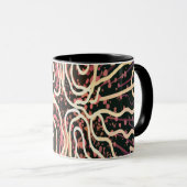 Gestreepte textuur mok (Voorkant rechts)