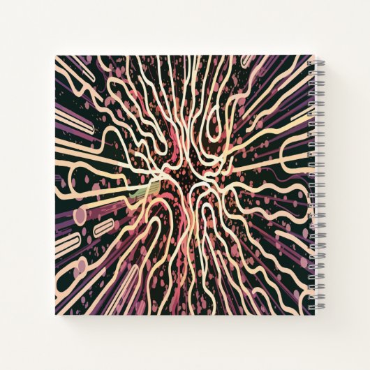 Gestreepte textuur notitieboek (Achterkant)