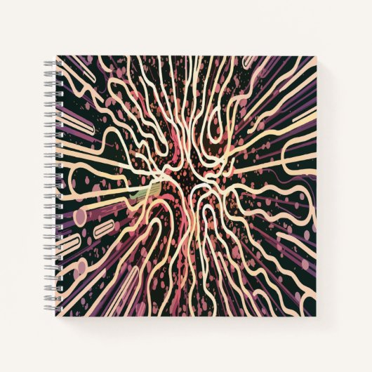 Gestreepte textuur notitieboek (Voorkant)