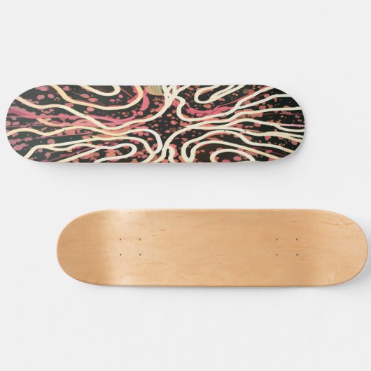 Gestreepte textuur persoonlijk skateboard (Horizontaal)