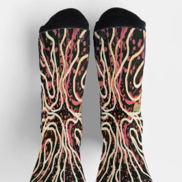 Gestreepte textuur sokken