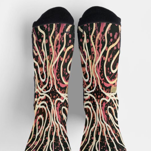 Gestreepte textuur sokken (Top)