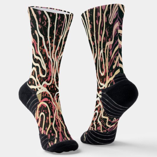 Gestreepte textuur sokken (Gebogen)