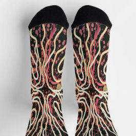 Gestreepte textuur sokken