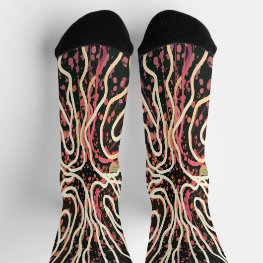 Gestreepte textuur sokken (Top)