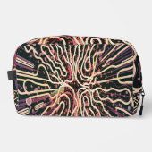 Gestreepte textuur toilettasje (Voorkant)